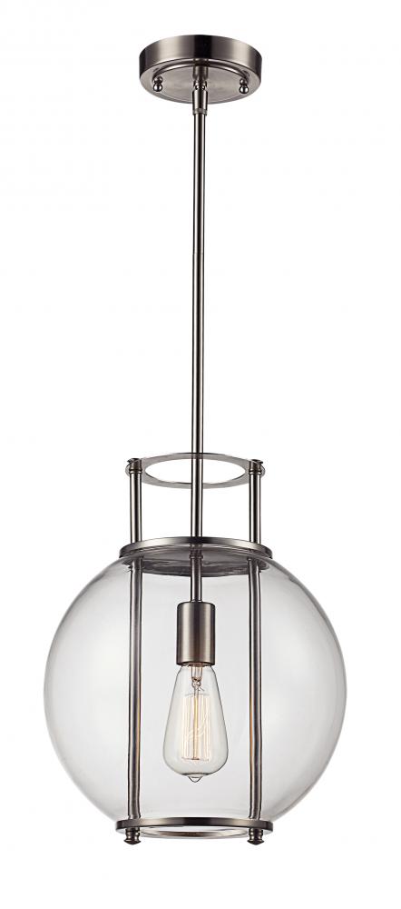 1LT-PENDANT GLASS GLOBE-BN